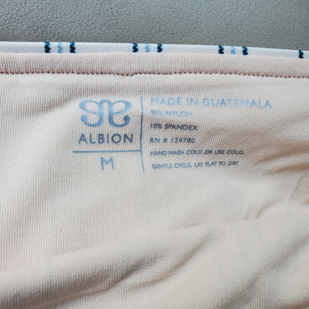 Albion High Seas Hipster Bottoms Striped Size Medium M Swim